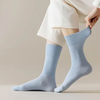 Çorap kadın Yeni Krem Orta Tüp Çorap Basit Moda Sevimli Çok Yönlü Japon Kawaii Kolej Spor Kadın Pamuk Çorap H110