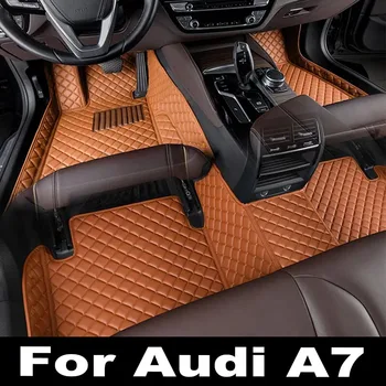Araba Paspaslar Audi A7 2012 2013 2014 2015 2016 2017 2018 Oto Ayak Pedleri Otomobil Halı Kapak İç Aksesuarları