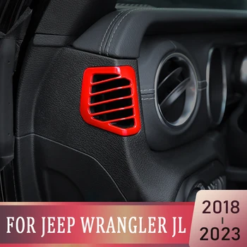 Jeep Wrangler JL 2018-2023 Dashboard Hava Çıkış Çerçeve Araba Sticker Merkezi Yan Havalandırma Kapağı Dekorasyon Trim Aksesuarları