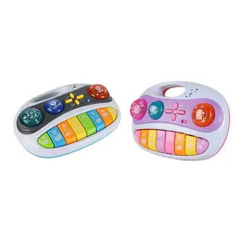 Bebek piyano oyuncak W/ ışıklar sesler erken eğitim taşınabilir müzik aleti oyuncaklar