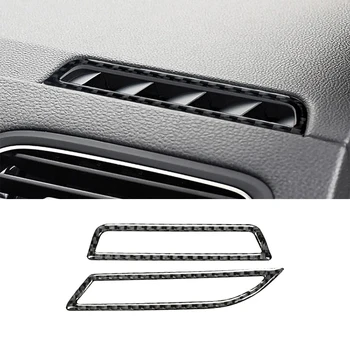 Volkswagen Golf 7 R için Gte Gtd Mk7 2013-2019 Karbon Fiber Araba Dashboard Hava Firar krom çerçeve Hava Çıkış Sticker Trim Aksesuar