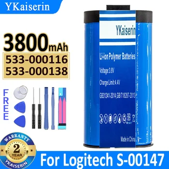 YKaiserin Yedek Pil 533-000116/533-000138 3800mAh Logitech S-00147, UE MegaBoom Yüksek Kapasiteli Batterij