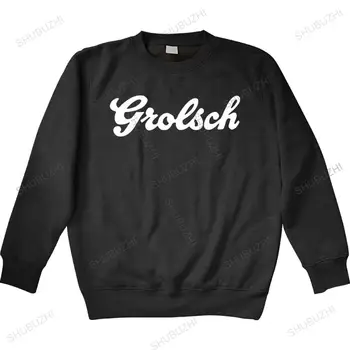 Yeni Grolsch Bira Logosu Hollandalı Bira Şirketi kazak pamuklu uzun kollu tişört erkekler bahar moda unisex sonbahar hoodie tişörtü