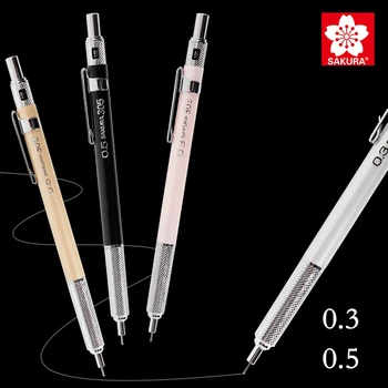 SAKURA XS-123/125 / Mekanik Pres Otomatik Kalem Aktivite Kalemler 0.3 / 0.5 mm Çizim Yazma Okul Kırtasiye