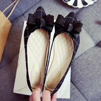 Artı Boyutu Flats Kadın ayakkabı Yeni rahat ayakkabılar Kadın Flats Moda Slip-on Loafer'lar Bayanlar Tekne Ayakkabı İlkbahar Sonbahar kadın ayakkabısı