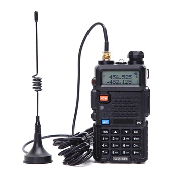 Taşınabilir Radyo Mini Araba VHF Anten için Quansheng Baodao UV5R Walkie Talkie
