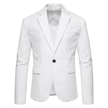 2023V Yaka Süet Tek Düğme Ceket Takım Elbise düğün elbisesi erkek Rahat Moda Kişilik Trendi pardösü