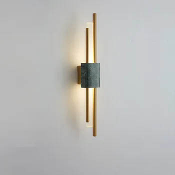 Modern led duvar lambaları İskandinav Minimalist oturma odası arka plan duvar aplikleri ışık yatak odası başucu koridor ev aydınlatma armatürü