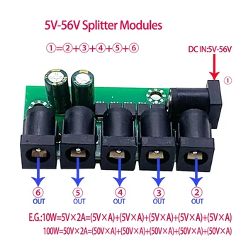 Bir ila beş 5V-56V splitter voltaj bölücü modülü