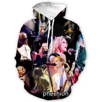 phechıon Moda Erkek / Kadın Avril Lavigne 3D Baskı Spor Moda Hoodies Streetwear Hip Hop Rahat Kazak Giyim Z129