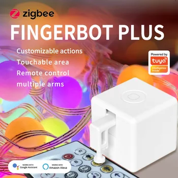 Tuya Zigbee Fingerbot Akıllı Fingerbot Anahtarı Düğmesi İtici Akıllı Yaşam Zamanlayıcı Desteği Alexa Google Asistan Gerekir Zigbee Ağ Geçidi