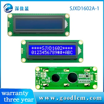 1602A-1LCD ekran 16x2 Lcm ekran modülü STN mavi Negatif beyaz aydınlatmalı ekran AIP31068L sürücü 5/3V