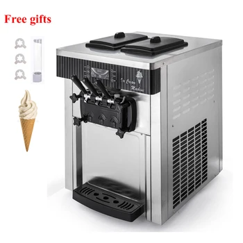 Ticari Yumuşak Hizmet Dondurma Makinesi Otomatik dondurma yapma makinesi Paslanmaz Çelik Tatlı Koni Dondurma Ekipmanları 220V 110V