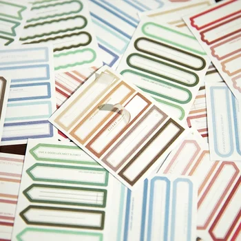 30 adet Etiket bu etiket retro basit manuel defter malzemesi dekoratif kolaj alt mesaj etiket 4 stilleri