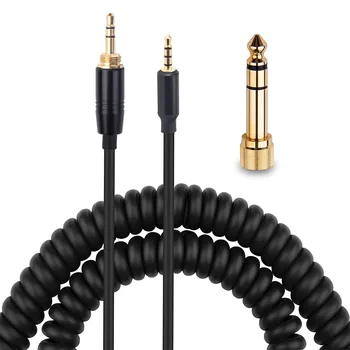 6.35 mm Bahar Sarmal Yedek Kablo Uzatma Kablosu Klipsch Referans Aşırı Kulak Kulak II Bluetooth Kulaklıklar