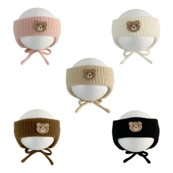 Moda Bebek Kafa Bandı Örme Headdress Zarif Karikatür saç Bantları Bebek Şapkalar Fotoğraf Çekimleri ve Günlük Moda