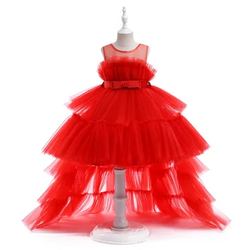 Kız Prenses Kek Tutu Firar Elbiseler 2023 Yaz Yeni Tören Elbise Ana Piyano Performansı Yürüyüş Gösterisi Çocuk Kostüm