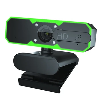 Dolgu ışığı Webcam mikrofon kamera USB kamera 60Fps bilgisayar 1080P çok fonksiyonlu web kamerası