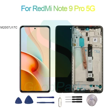 RedMi için Not 9 Pro 5G Ekran Değiştirme 2400 * 1080 M2007J17C RedMi Not 9 Pro 5G LCD Dokunmatik Sayısallaştırıcı