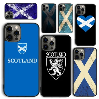 İskoçya İskoç Bayrağı Ulusal Afiş Telefon Kılıfı için iPhone 15 14 12 13 mini 6 7 8 artı X XS XR 11 PRO MAX SE 2020 Fundas Kabuk