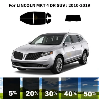 Önceden kesilmiş nanoceramics araba UV Pencere Tonu Kiti Otomotiv Cam filmi LİNCOLN MKT İçin 4 DR SUV 2010-2019