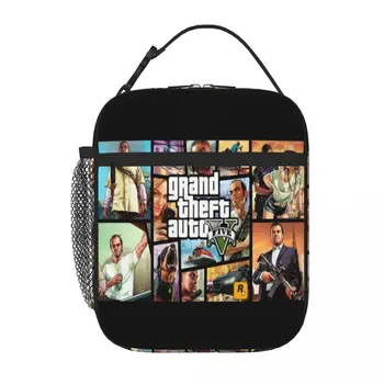 Grand Theft Auto V Gta Drop Shipping yemek taşıma çantası Öğle Yemeği Kutusu Öğle Yemeği Kutusu Çantası Çocuk Öğle Yemeği Çantası