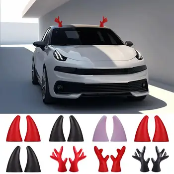 Boynuzları Boynuzları Araba Dış Aksesuarları Oto Dekorasyon Araba Çatı Çıkartmaları Araba Çatı Çıkartmaları Kendinden Yapışkanlı Tampon Araba Dekor