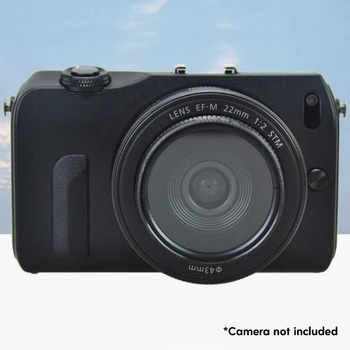 QX2B EW-43 Lens Hood Toz Geçirmez Lens Koruyucu için Uyumlu EF M 22mm f / 2STM Lens