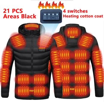 21 Alanları ısıtmalı ceket kadın sıcak yelek erkek ısıtma ceket USB sıcak yelek ısıtma ceket ısıtmalı yelek ceket kayak yürüyüş
