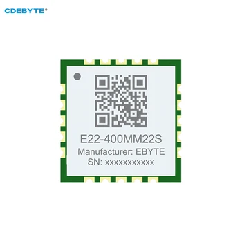 CDEBYTE SX1268 LoRa Modülü 433MHz E22-400MM22S Ultra Küçük Boyutlu IPEX / Damga Delik 21.5 dBm 7KM SMD RF alıcı-verici modülü
