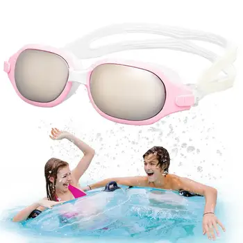 Sis Ücretsiz Yüzmek Gözlük Yüzmek Gözlük Yetişkin Çocuklar Net Görüş yüzme gözlükleri Hiçbir Sızıntı Tam Koruma Yetişkin Erkek Kadın Gençlik