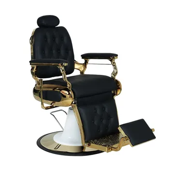 Erkek vintage yağ başlı sandalye katlanabilir kuaför berber kuaför ve tıraş sandalyesi