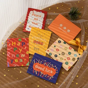 Mini Hediye Parti Davetiyesi Tebrik Kartları Mutlu doğum günü DIY Dekorasyon Mesaj Kartı Boş Katlanır zarflı kart Çıkartmalar