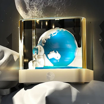 3D Kağıt Heykel Süsler Toprak 2024 Yılı ejderha Masa Takvimi LED gece ışıkları ile yaratıcı hatıra Hediyeler