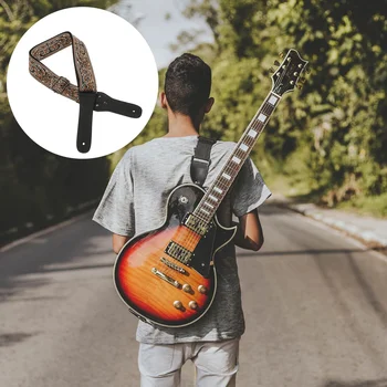 Çıkarılabilir Seçim İşlemeli Gitar Askısı Dekoratif Elektrik Sapanlar Bas Kişiselleştirilmiş Seçtikleri Akustik Omuz Kemeri