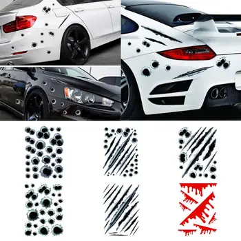 Cartridge Hole Print Car Styling Sticker Body Window Reflective Decoration Decal Автомобильные Наклейки