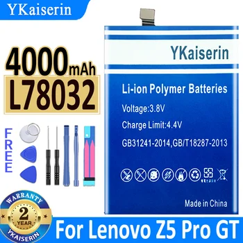 YKaiserin Pil L78031 L78032 Lenovo Z5 Pro Z5Pro GT Bateria Ücretsiz Araçlar + Parça NO