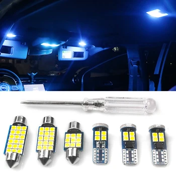 Chevrolet Cruze 2009 için 2010 2011 2012 2013 2014 2015 6 adet 12v Araba LED Ampuller İç Okuma Lambaları bagaj lambası Aksesuarları