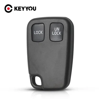 KEYYOU Volvo Araba Anahtarı Volvo S70 V70 C70 S40 V40 XC90 XC70 Araba Anahtarı Değiştirme 2 Düğmeler Uzaktan Durumda Fob Araba Anahtarı Kabuk