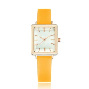NO. 2 Kadın moda kuvars marka saatler deri kayış casual saatı