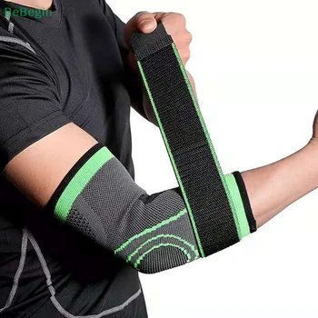 1 adet Dirsek sıkıştırma manşonu Destek Brace kol ısıtıcıları Artrit Bandaj Kol Pedleri Guard Streç Aksesuarları Kadınlar Erkekler İçin