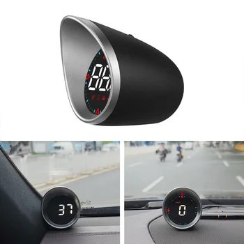 OBDHUD G5 GPS HUD Akıllı Dijital Hız Kilometre Ölçer Aşırı Hız Otomatik Alarm Head Up Display Tüm Araba İçin Evrensel Pusula Projektör