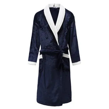 Düz Renk Samimi İç Çamaşırı Mercan Polar Ev Sabahlık Genç Bayan Kimono Bornoz Elbisesi Kemer Pijama Ev Giyim