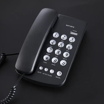 Kablolu Sabit Telefon Masası Ev Telefonu Büyük Düğmeli Ev Telefonu Kablolu Telefon Ev Ofis Otel için Bathroo