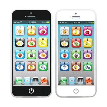 2023 Çocuk Eğitici Oyuncaklar Cep Telefonu müzikli ışık Dokunmatik Ekran öğretici oyuncaklar Şarj İngilizce Erken Eğitim Makinesi