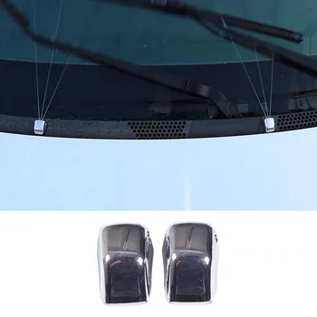 ABS Krom Araba Ön Silecek Sprey Cam yıkama nozulu Kapak Koruyucu Trim Fiat 500 2010-2015 İçin Araba Aksesuarları