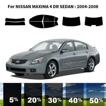 Önceden kesilmiş nanoceramics araba UV Pencere Tonu Kiti Otomotiv Cam Filmi NİSSAN MAXİMA İçin 4 DR SEDAN 2004-2008