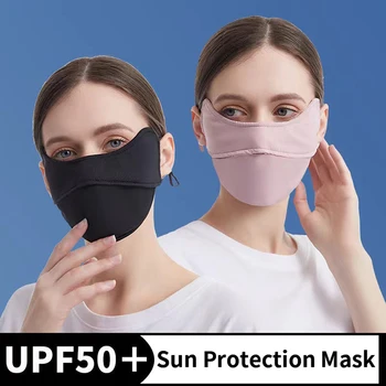 Kadın Yaz Anti-Uv Çabuk kuruyan yüz kapatma Buz İpek Güneş Koruyucu Maske Eşarp Nefes Bayan Yüz Koruma Asılı Kulak Bandı