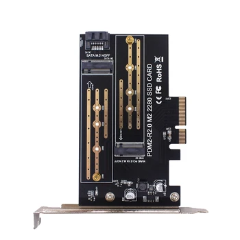 1 ADET PCIE adaptör panosu Çift M. 2 NVME Pcıe 4X M2 SSD Adaptörü 2230-2280 Sabit Diskler