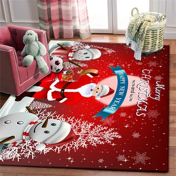 Noel Ağacı balon halı Karikatür elk noel hediyesi Noel Baba Elk Oturma odası yatak odası halı kaymaz alt dekoratif